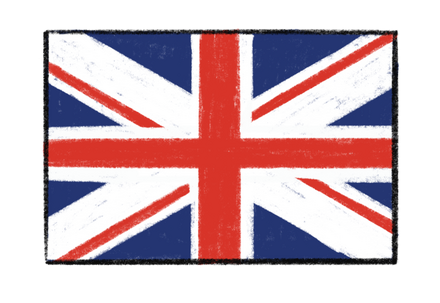 Drawing of the British flag